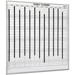  Visionchart Perpetual Planner Whiteboard Magnetic 1200x1200mm White 