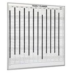  Visionchart Perpetual Planner Whiteboard Magnetic 2400x1200mm White 