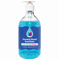  CleanPlus Hygiene Instant Hand Sanitiser 500ml 70% Ethanol 0 