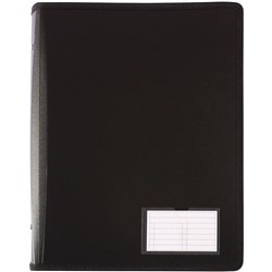  Bantex Zipper Binder A4 2D 25mm Black 