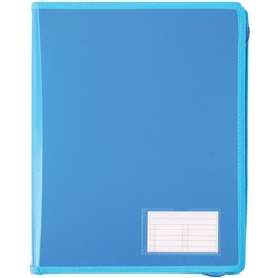  Bantex Zipper Binder A4 2D 25mm Blueberry 