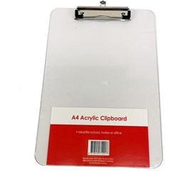  Stat Clipboard A4 Acrylic Clear 0 