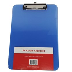  Stat Clipboard A4 Acrylic Blue 0 