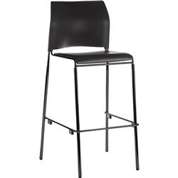 (562-3-3) - BURO MAXIM 4 LEG BARSTOOLBLACK POWDERC