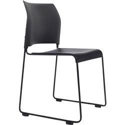 (520-PP3) - BURO MAXIM SLED BASE CHAIRBLACK POWDER