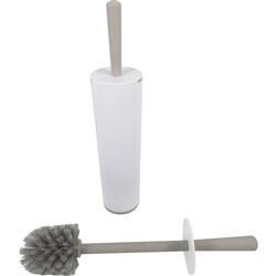  Compass Plastic Toilet Brush White And Grey 0 