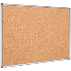 Visionchart Cork Pinboard - Aluminium Frame - 900x900mm