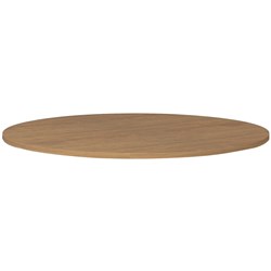 OM Premier Round Meeting Table Top Only 900 Diameter x 25mmH Regal Walnut 