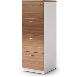  OM Premier Filing Cabinet 4 Drawer 468W x 510D x 1320mmH Virginia Walnut 