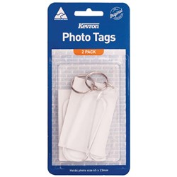 Kevron ID59 Key Tags Clear  With Assorted Designs Pack of 25