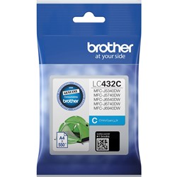  Brother LC-432C Ink Cartridge Cyan 