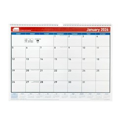  Sasco Wall Calendar 530 x 395mm Month To View White 0 