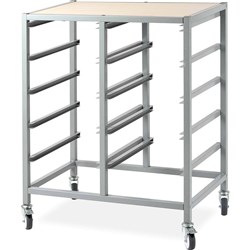  Visionchart Creative Kids Mobile Storage Trolley Only 740Wx440Dx920mmH 10 Bay Grey 