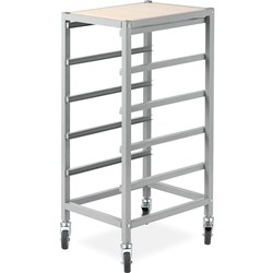  Visionchart Creative Kids Mobile Storage Trolley Only 380Wx440Dx920mmH 5 Bay Grey 