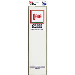  Alpen Gala Crepe Paper 240 x 50cm White Pack Of 12 0 