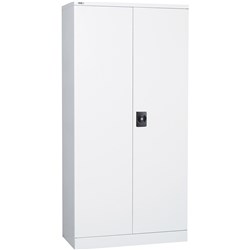  Rapidline Go Swing Door Steel Cupboard 910W x 450D x 2000mmH White 