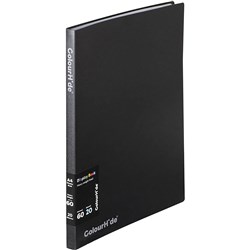  ColourHide Fixed Display Book A4 20 Sheets Black 0 