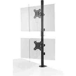  Kensington Universal Vertical Stacking Dual Monitor Arm Black 