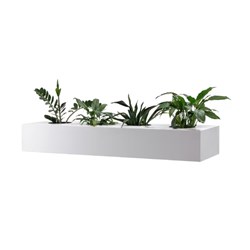  Rapidline Go Steel Perforated Planter Box 1530W x 473D x 230mmH White 