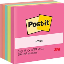  Post-it 654-5AN Notes 76 x 76mm Poptimistic Pack of 5 0 