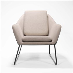  Rapidline Cardinal Lounge Chair 1 Seater 755W x 800D x 870mmH Charcoal Ash 