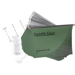  Crystalfile Suspension Files Enviro Classic A4 Complete Pack of 20 