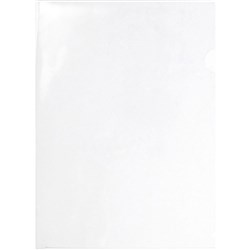 Marbig Ultra Letter Files A4 Polypropylene Clear Pack Of 100 