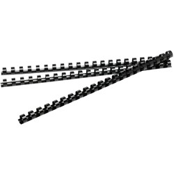  Rexel Plastic Binding Comb 8mm 21 Loop 45 Sheet Capacity Black Pack Of 100 