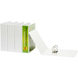  Marbig Enviro Clearview Insert Lever Arch Binder A4 75mm White 