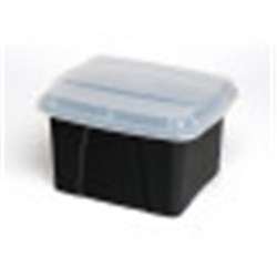 CRYSTALFILE ENVIRO PORTA BOX L490xW400xH285mm Black/Clear