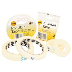  Marbig Invisible Tape 18mm x 33m 25.4mm Core Clear 0 