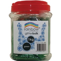  Rainbow Glitter Bulk Jar Red 1kg 