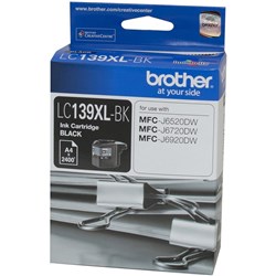  Brother LC-139XL Ink Cartridge High Yield Black 