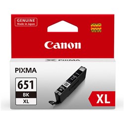  Canon Pixma CLI651XL Ink Cartridge High Yield Black 