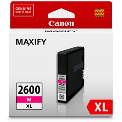  Canon Maxify PGI2600XLM Ink Cartridge High Yield Magenta 