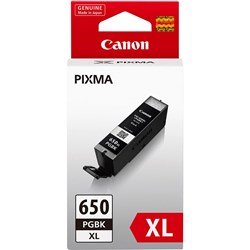  Canon Pixma PGI650XLBK Ink Cartridge High Yield Black 
