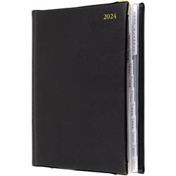 DEBDEN ELITE DIARY Day To Page Manager A4 Black