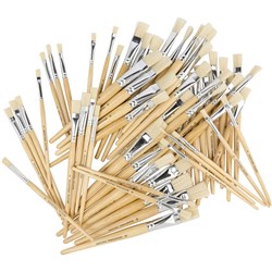  Edvantage Series 579 Hogs Hair Flat Brushes Set of 60 Sizes 4 6 8 9 10 12 