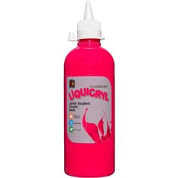  EC Liquicryl Paint 500ml Fluorescent Pink 0 