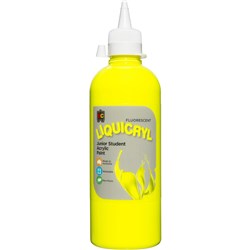  EC Liquicryl Paint 500ml Fluorescent Yellow 0 