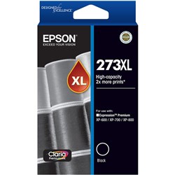  Epson 273XL Claria Premium Ink Cartridge High Yield Black 