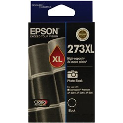 Epson 273XL Claria Premium Ink Cartridge High Yield Photo Black 