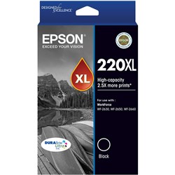  Epson 220XL DURABrite Ultra Ink Cartridge High Yield Black 