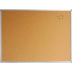  Rapidline Corkboard 1200W x 15D x 900mmH Aluminium Frame 