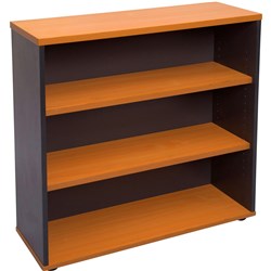  Rapidline Rapid Worker Bookcase 2 Shelves 900W x 315D x 900mmH Cherry and Ironstone 