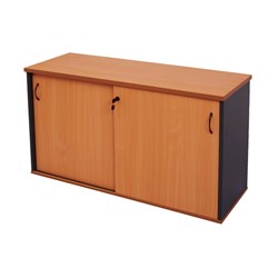  Rapidline Credenza Sliding Doors 1500W x 450D x 730mmH Cherry And Ironstone 