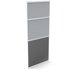  Rapidline Rapid Screen 750W x 30D x 1650mmH Grey Fabric / Ironstone Base 