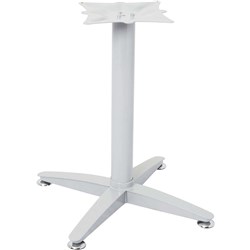 Rapidline 4 Star Steel Table Base Only Suits Round Tops Up To 1200mm Diameter Silver
