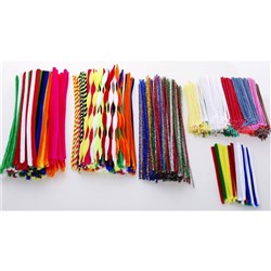  Jasart Pipe Cleaners Cotton 15cm Assorted Pack of 1000 