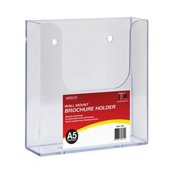  Deflecto Brochure Holder A5 Single Tier Wall Mount 0 